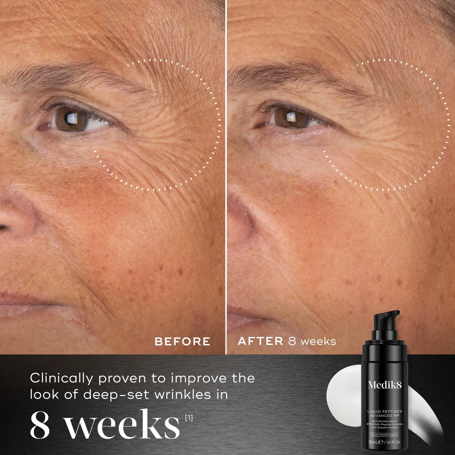 Сыворотка для лица с пептидами Liquid Peptides Advanced MP, Medik8, 30 мл — фото 4