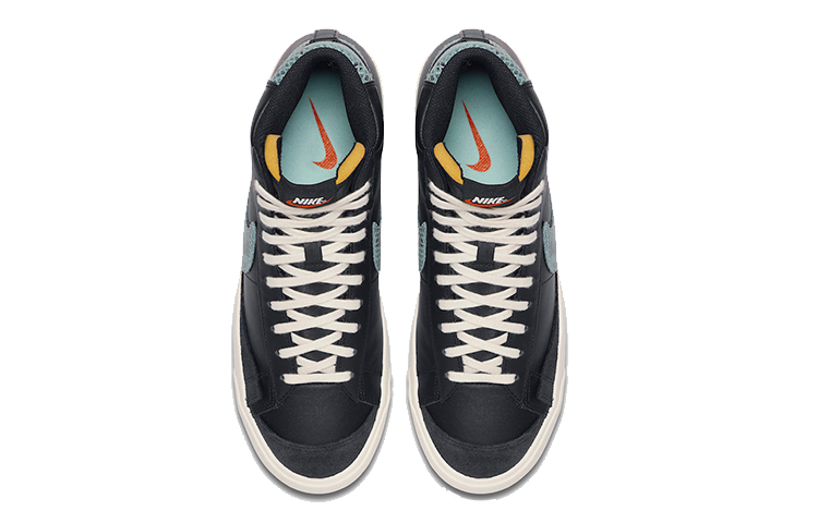 Кроссовки Nike Blazer Mid VNTG, черный/бирюзовый — фото 4