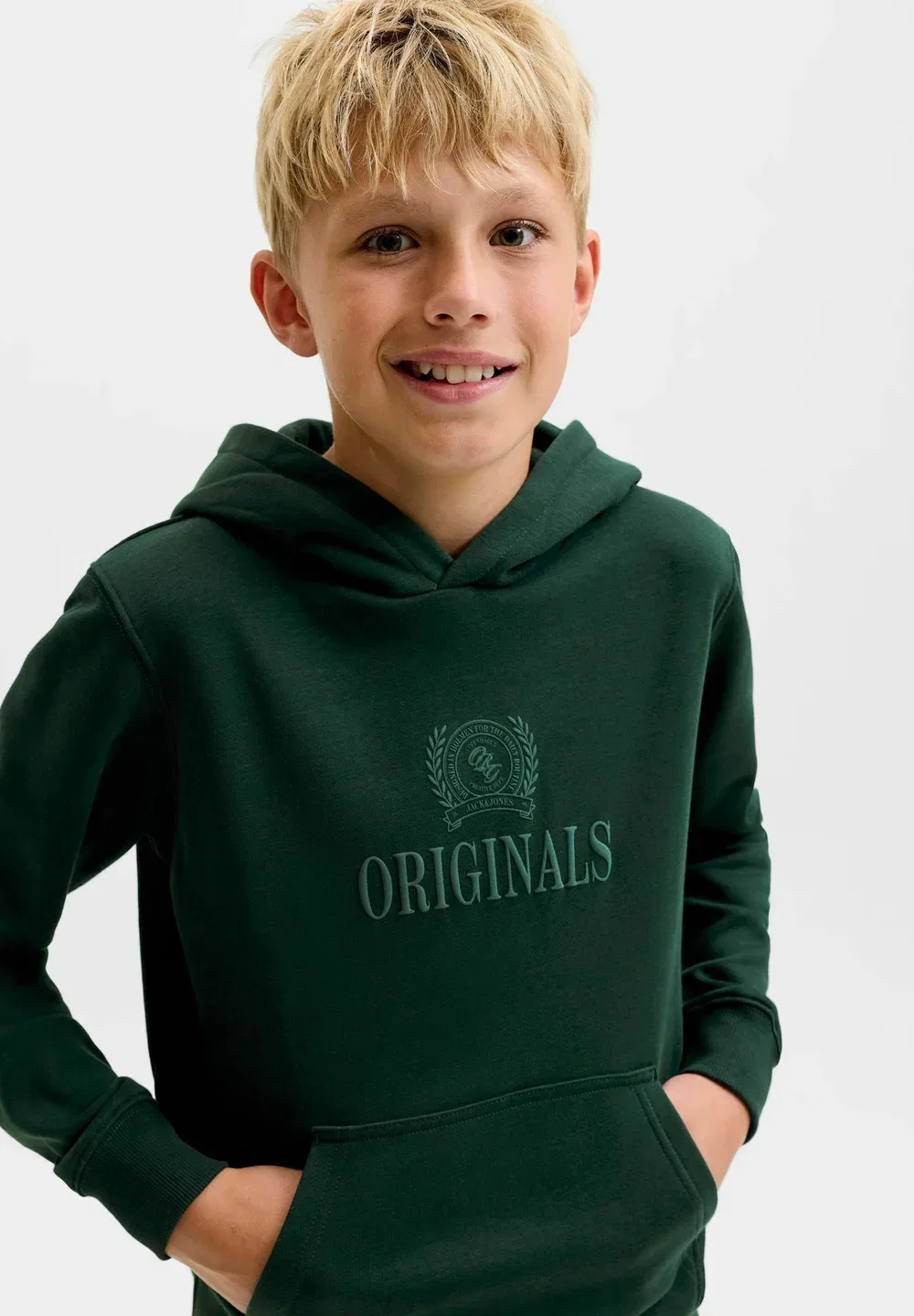Худи с надписью, худи для подростков - худи Jack & Jones Junior, Pine Grove — фото 4