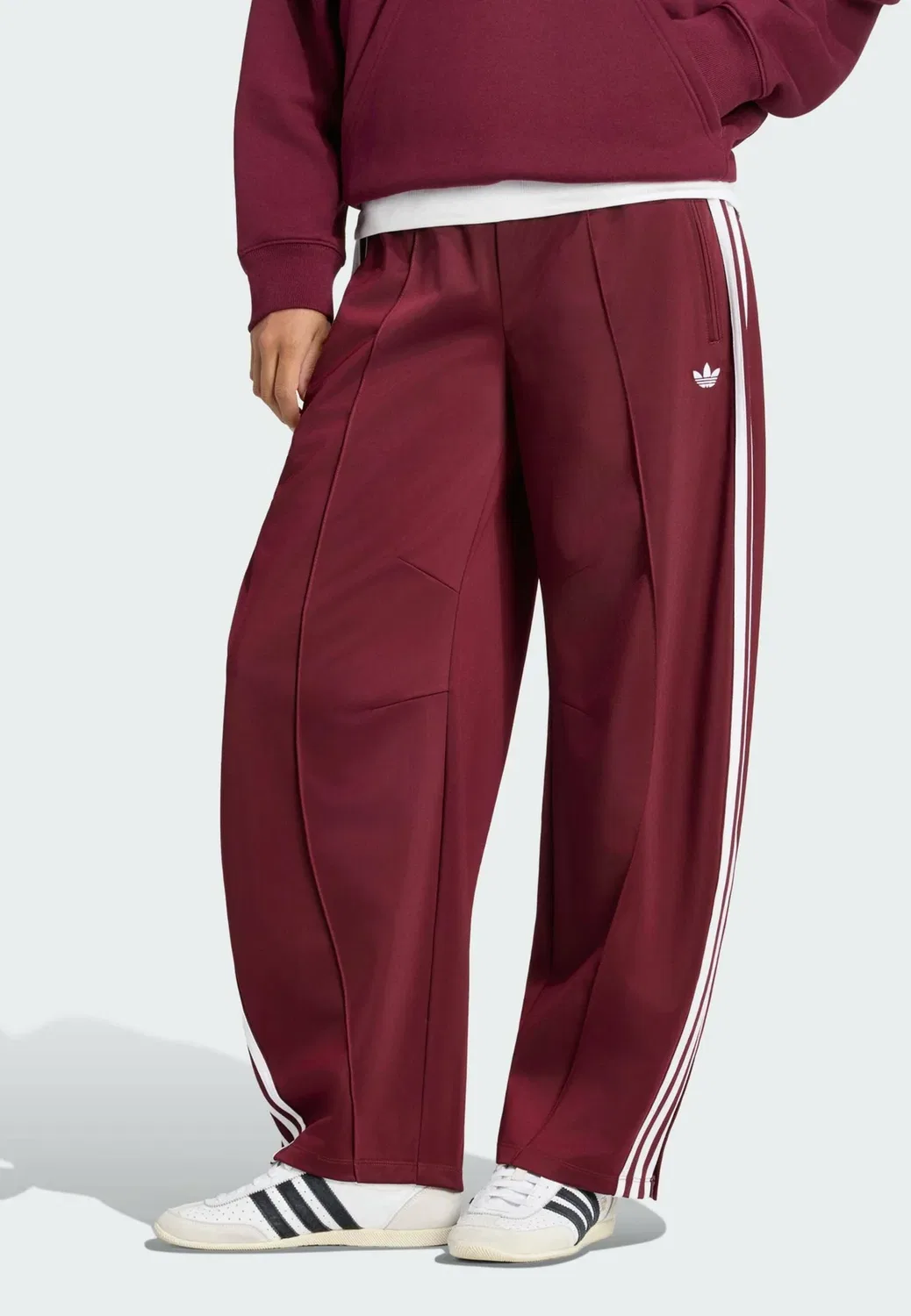 Брюки Firebird в форме бочки - спортивные штаны Adidas Originals, Maroon