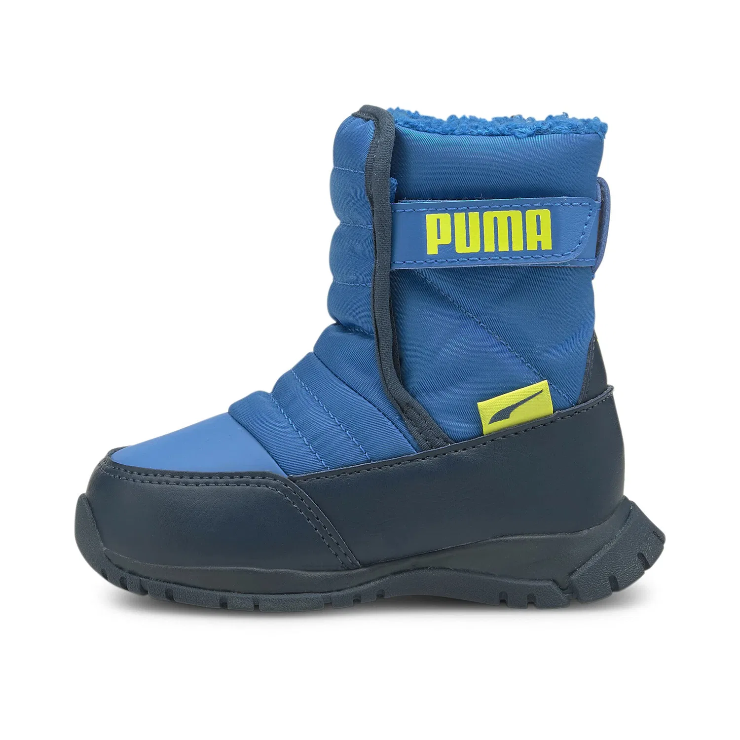 Детские ботинки для мальчиков зимние PUMA Nieve Boot Wtr Ac Inf, Blue Future Blue Nrgy Yellow