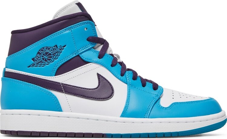 

Кроссовки Air Jordan 1 Mid Hornets, синий