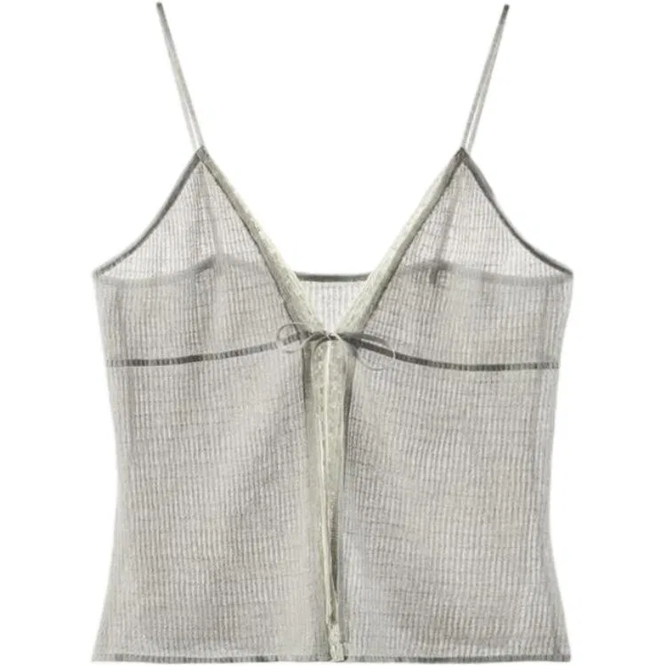 Женская майка на бретелях ZARA, Gray