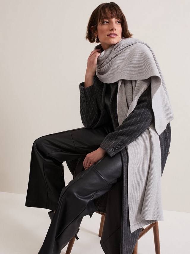 

Ребристый шарф Phase Eight, Grey