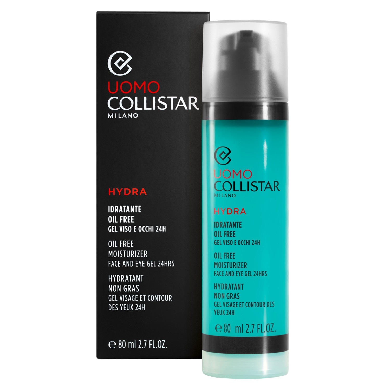 Патчи под глаза Collistar — Oil free moisturizer face and eye gel 24h , объем, 80 мл — фото 2