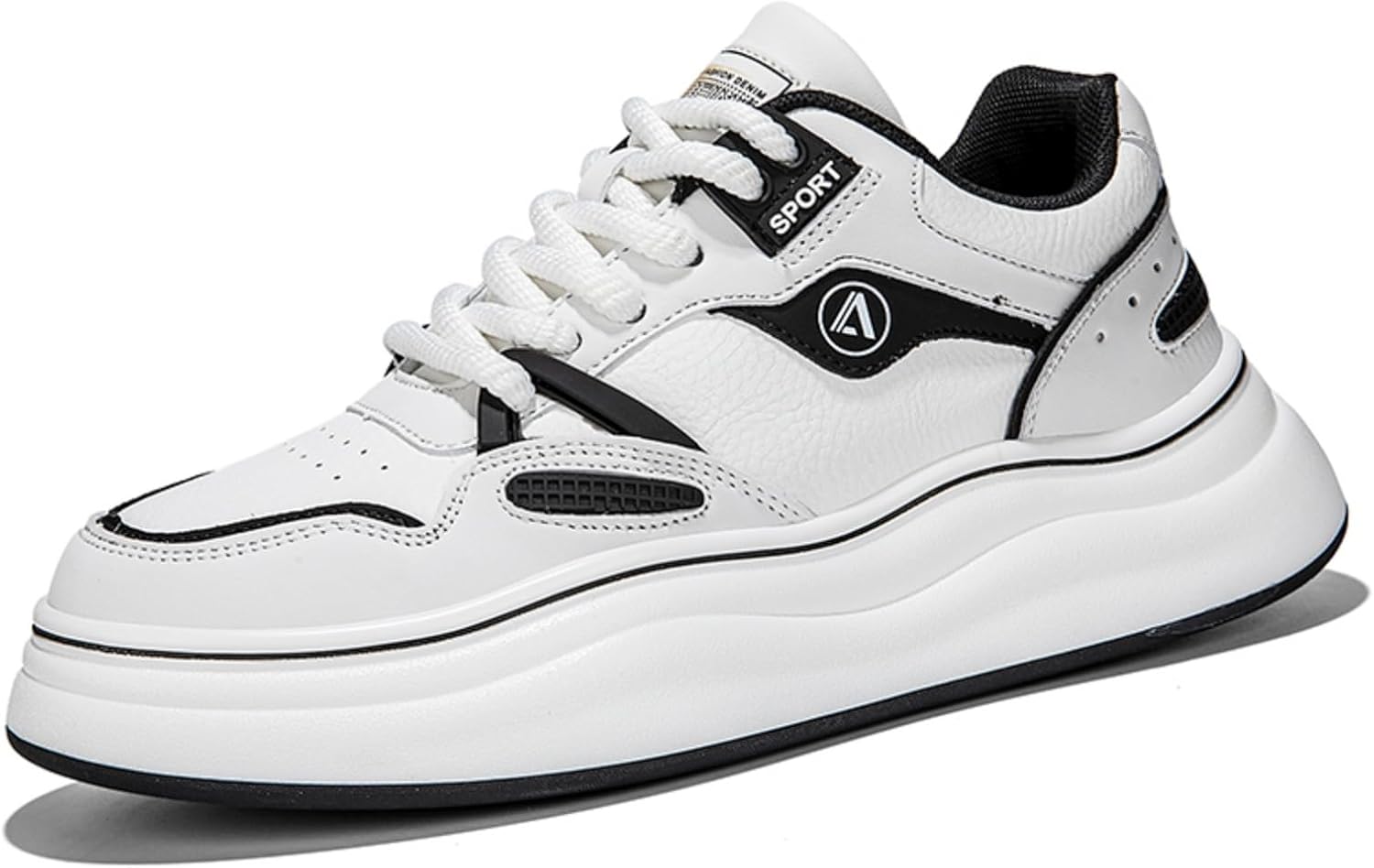 

Мужские модные кроссовки с контрастным цветом, стильная повседневная обувь - идеально для прогулок по городу, выходных и ежедневных поездок Aokisx, белый/черный