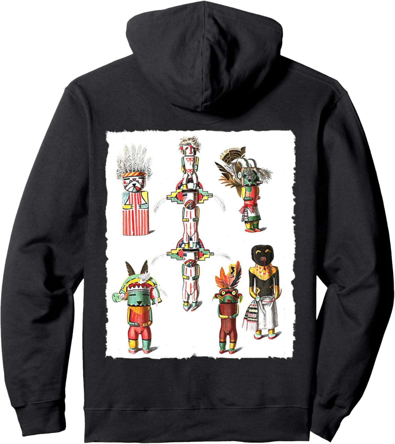 

Худи с изображением кукол Качина, индейцев пуэбло, черного цвета Tusayan Katchina Katcina Katsina Indian Art, Черный, Худи с изображением кукол Качина, индейцев пуэбло, черного цвета Tusayan Katchina Katcina Katsina Indian Art