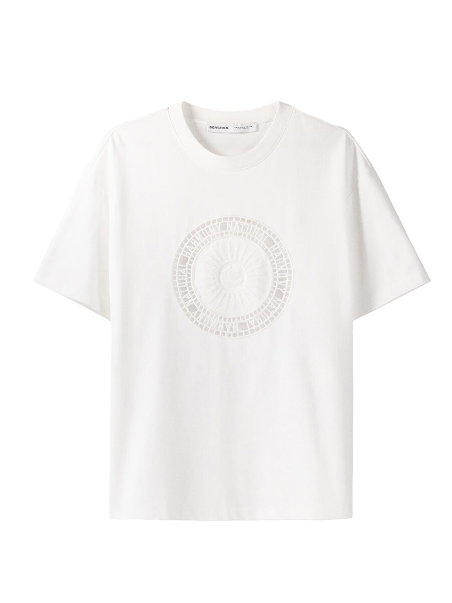 

Классическая футболка Bershka Shirt, белый