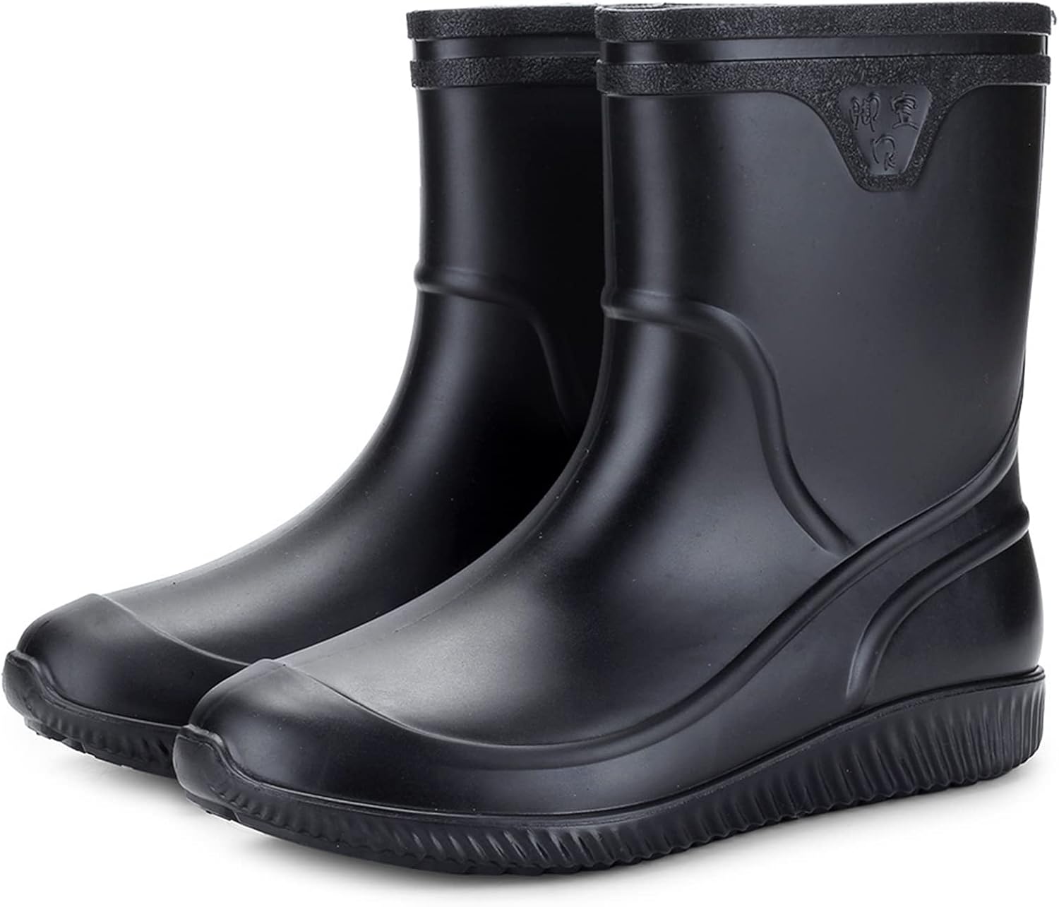 

Резиновые сапоги Abborora для мужчин, водонепроницаемые мужские садовые сапоги, регулируемые наружные сапоги из ПВХ, черный