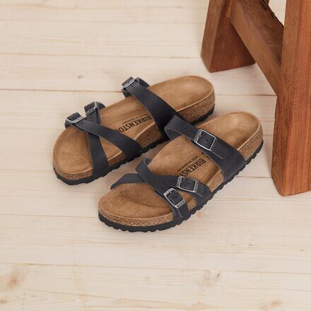 Сандалии Franca - женские Birkenstock, цвет Black Oiled Leather — фото 4