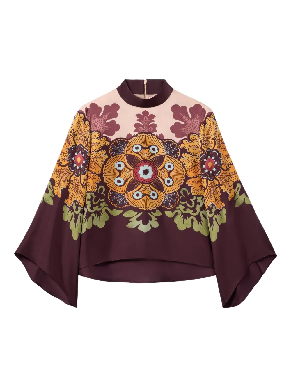 

Блузка с цветочным принтом и длинными рукавами La Doublej, красный