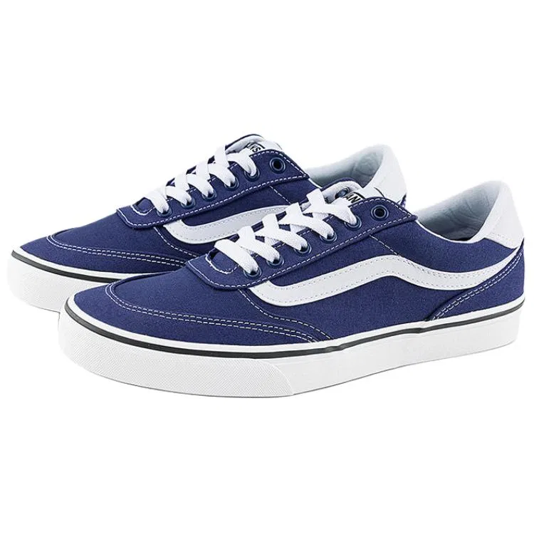 Скейтбординг кеды Vans Brooklyn Blue White — фото 3