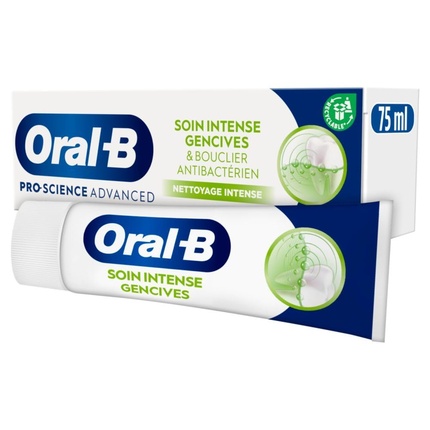 

Зубная паста Oral B Pro Science Advanced Intense Gum Care с антибактериальным щитом 75 мл Oral-B