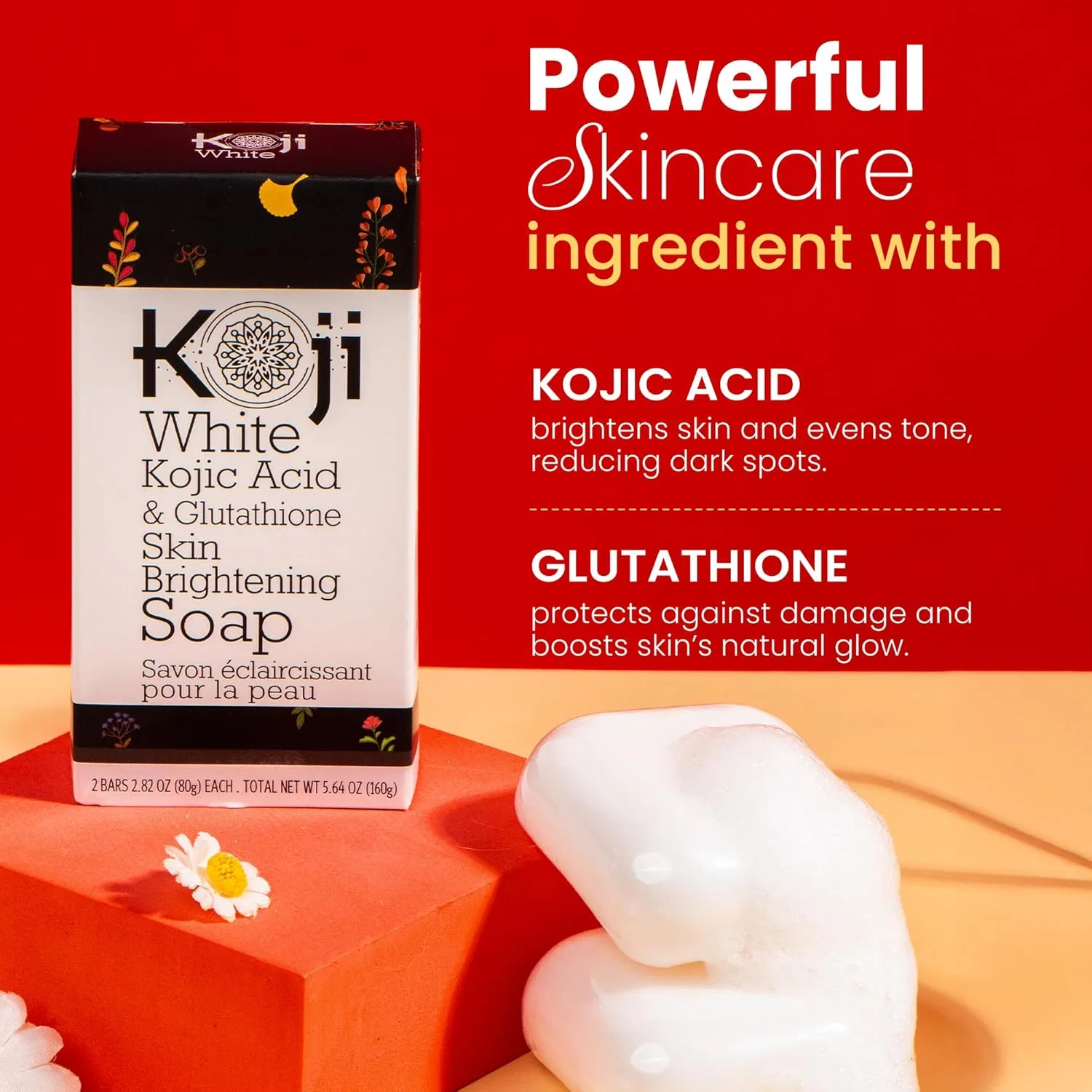 Мыло для осветления кожи с койевой кислотой и глутатионом от Koji White Koji White — фото 4