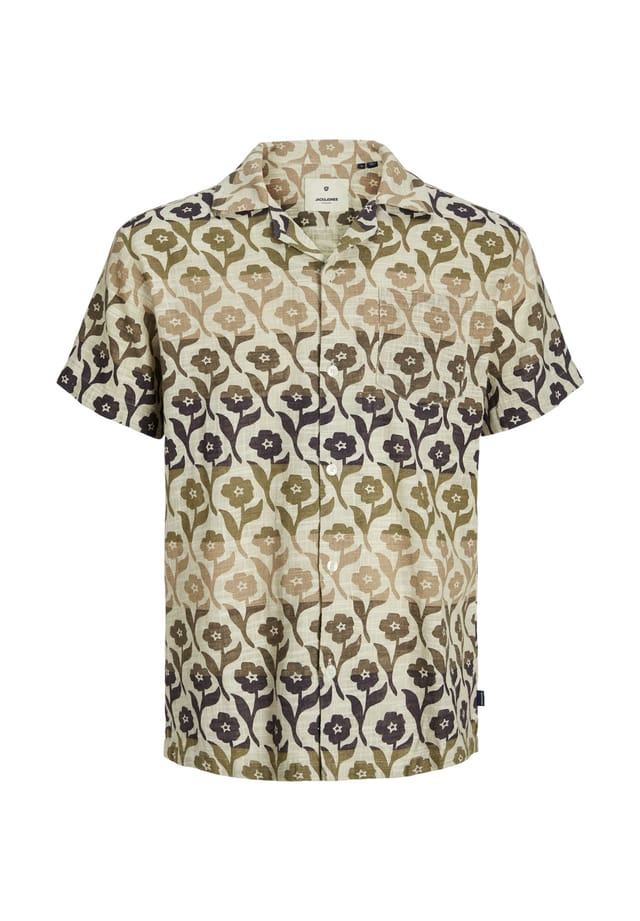 

Рубашка flores рубашка с короткими рукавами Jack & Jones, коричневый