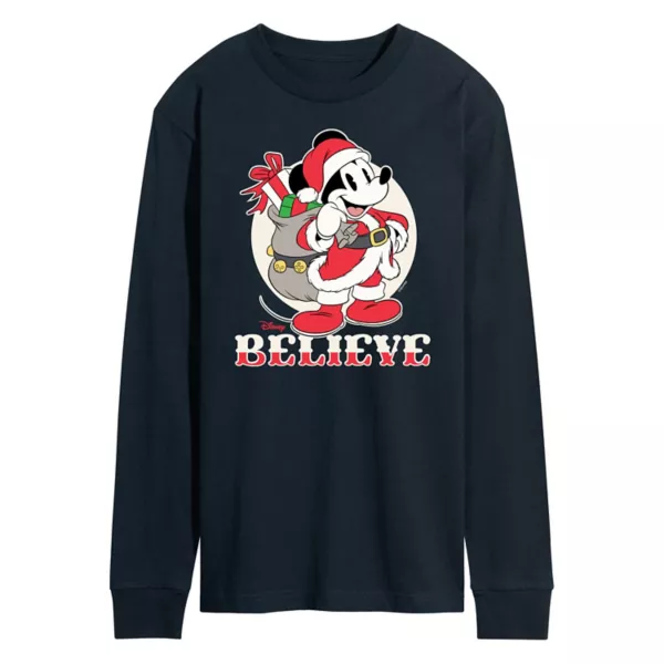 

Мужская футболка Believe с длинным рукавом Disney, синий