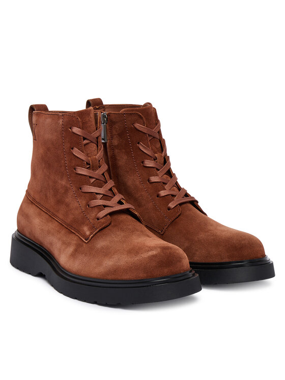 Туфли на шнуровке Combat Ess Lace Up Zip Boot Su YM0YM01371 Calvin Klein, коричневый — фото 2