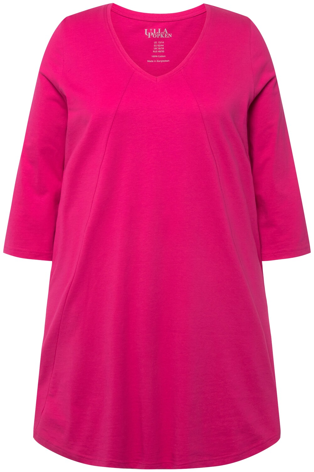 

Футболка Ulla Popken Long, цвет fuchsia pink