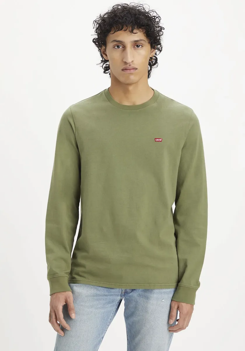 

Рубашка Levi's с длинными рукавами и логотипом, цвет Bluish Olive