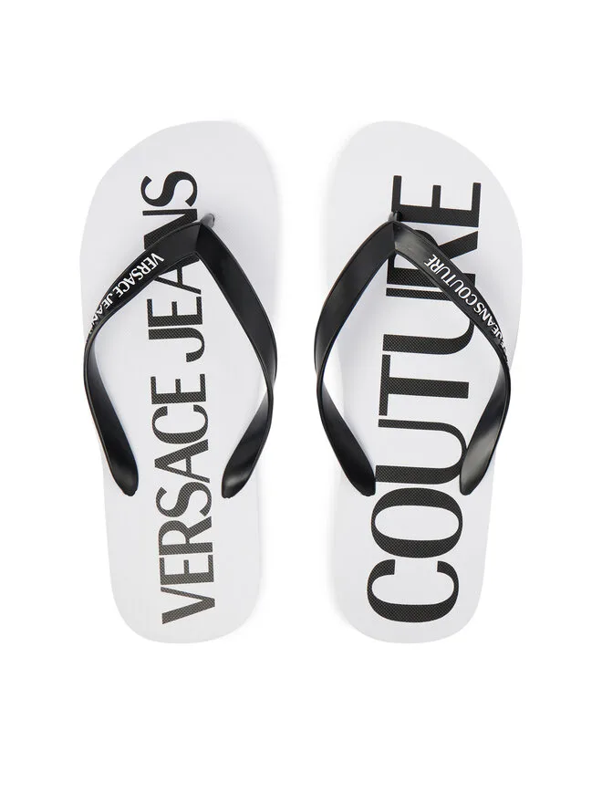 Versace Jeans Couture Шлепанцы 80YA3SQ7 ZSS81 белые