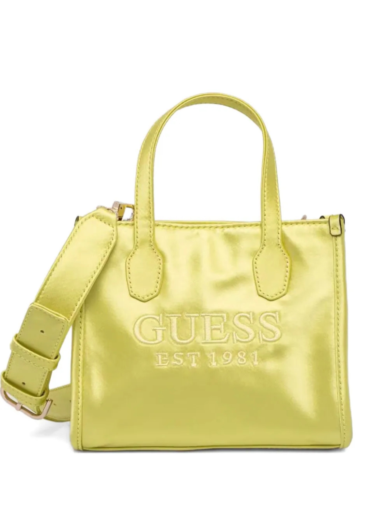 

GUESS USA маленькая сумка-тоут с тисненым логотипом, серый