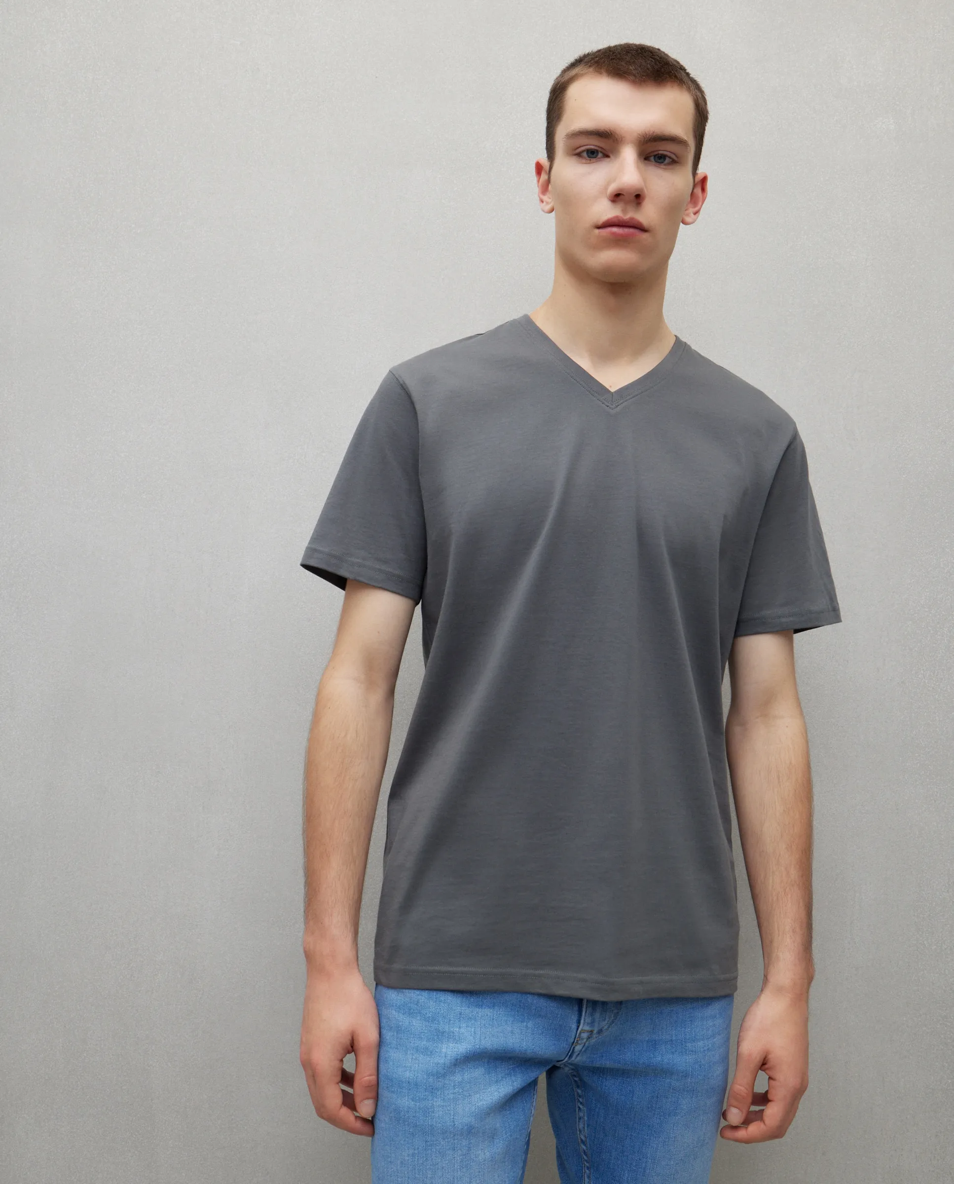 

Мужская однотонная футболка Easy Wear, хаки
