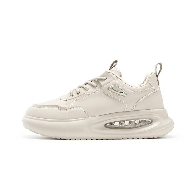 

KANGLONG Стельки с противоскользящим покрытием Удобные Увеличивающие рост Износостойкие Низкие повседневные туфли мужские белые хаки, цвет White (Khaki)[Classic]