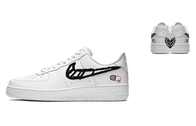 

Кроссовки Nike Air Force 1 Skateboard Shoes Men Low-Top White Black, Белый, Кроссовки Nike Air Force 1 Skateboard Shoes Men Low-Top White Black