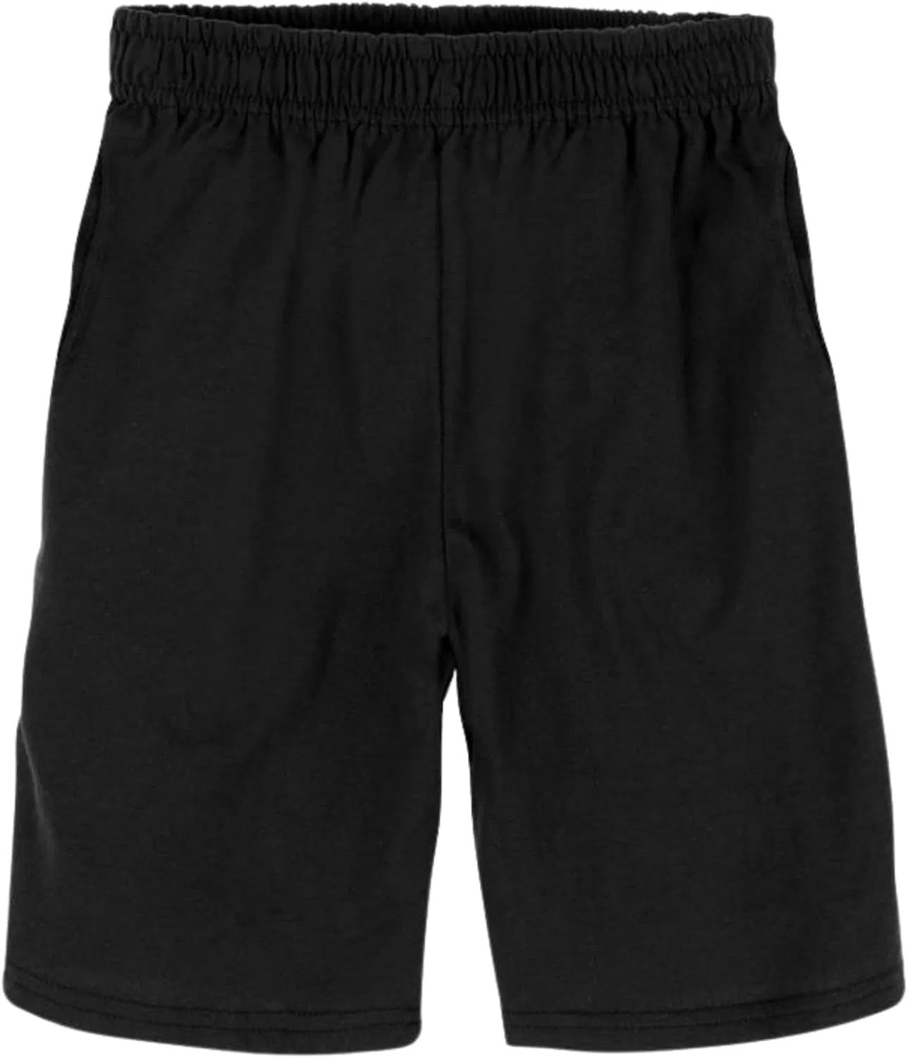 Комплект из двух хлопковых шорт Hanes для мальчиков, с карманами, без застежек, черный — фото 3