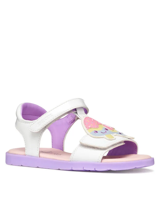 Geox Сандалии J Sandal Joyfoot Gir J65P1C 000HH C0761 M белые — фото 2
