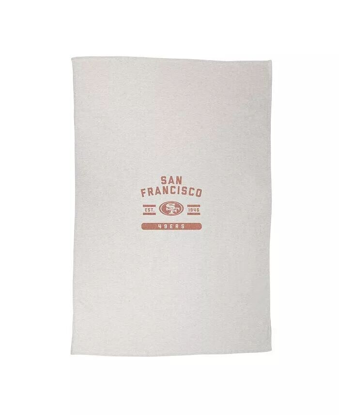 

Одеяло-толстовка San Francisco 49ers 54 x 84 дюйма Logo Brands, серый