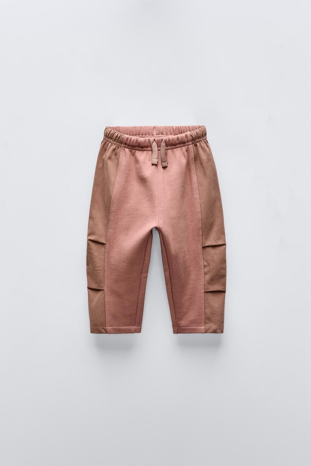 

Контрастные брюки ZARA, пыльно-розовый