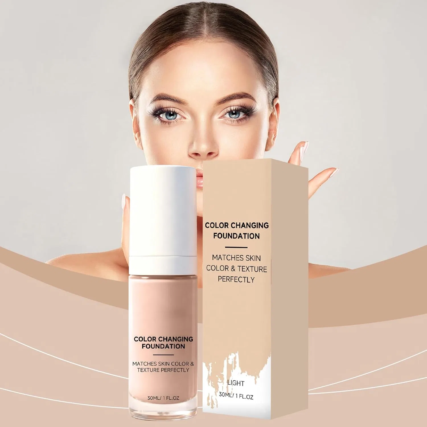 Корректирующая тональная основа с цветокоррекцией No brand, 1 шт., бледно-желтый — фото 3