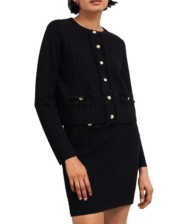 

Sairey Sparkle вязаная куртка HOBBS LONDON, черный