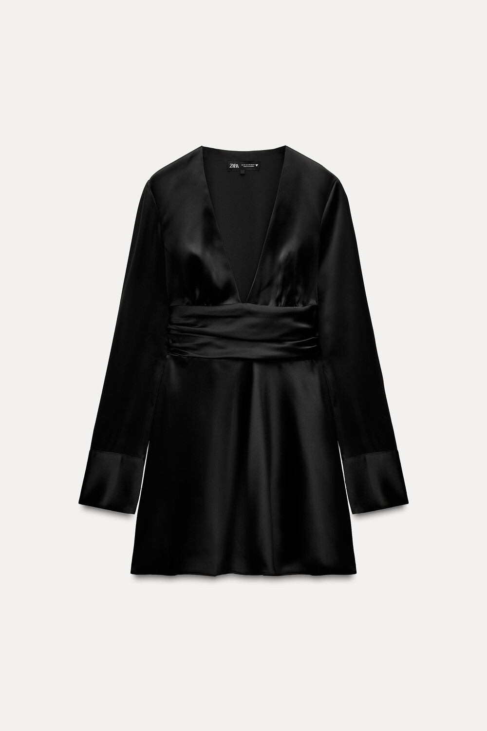

Платье Zara Short Satin, черный