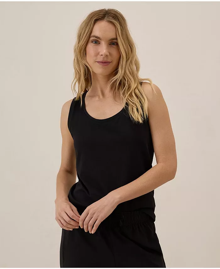 

Женская майка из органического хлопка Luxe Stretch Jersey Pact, черный