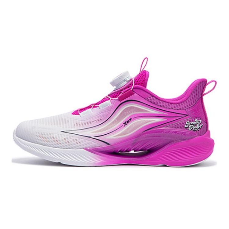 

Кроссовки детские Qing Feng 5.0 GS Low-top Purple Rose Red/White Xtep, красный