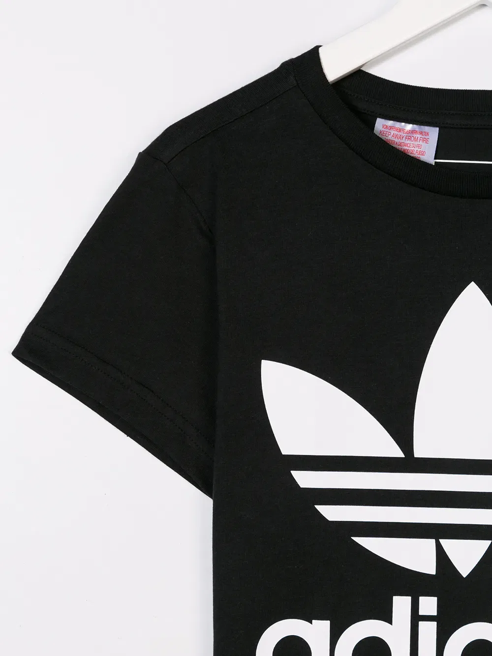 Футболка с принтом Adidas Kids, черный — фото 3