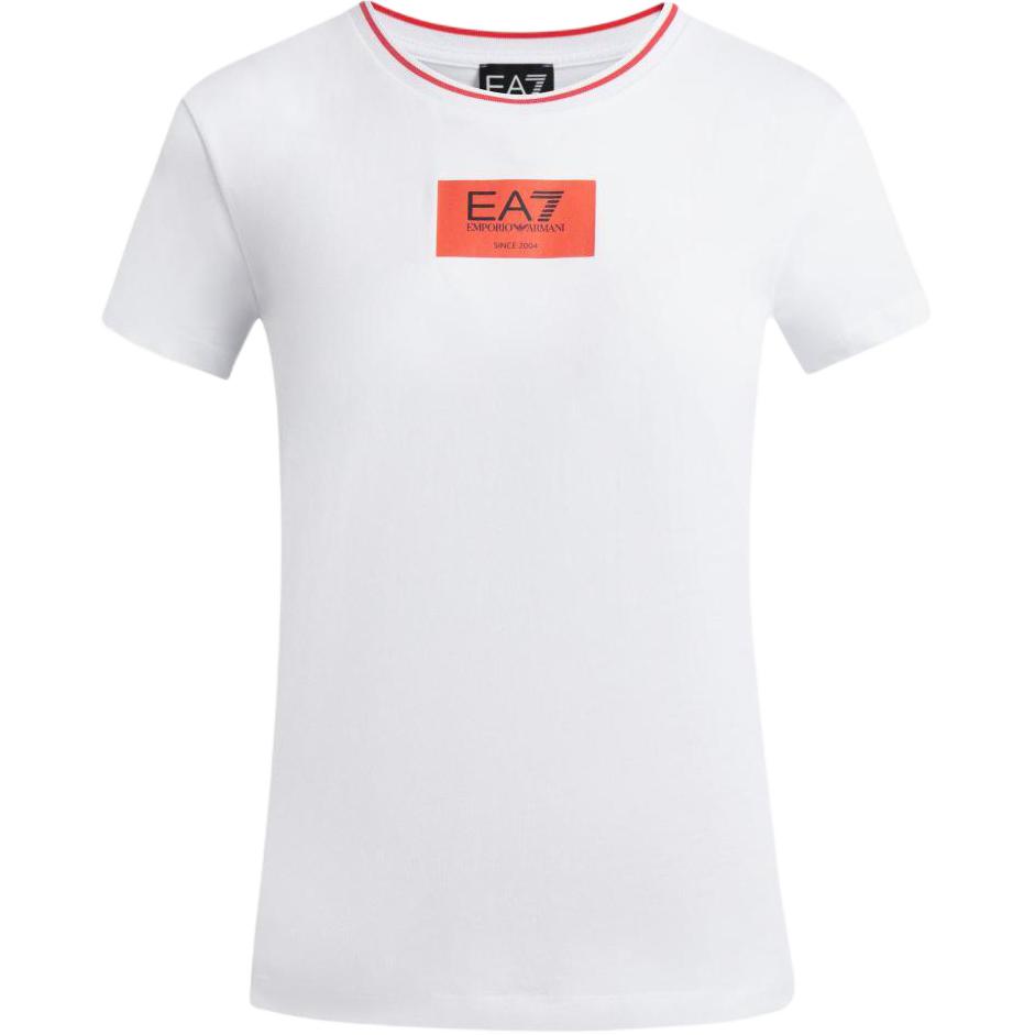 

EMPORIO ARMANI Футболка EA7 SS24 женская белая, Белый, EMPORIO ARMANI Футболка EA7 SS24 женская белая