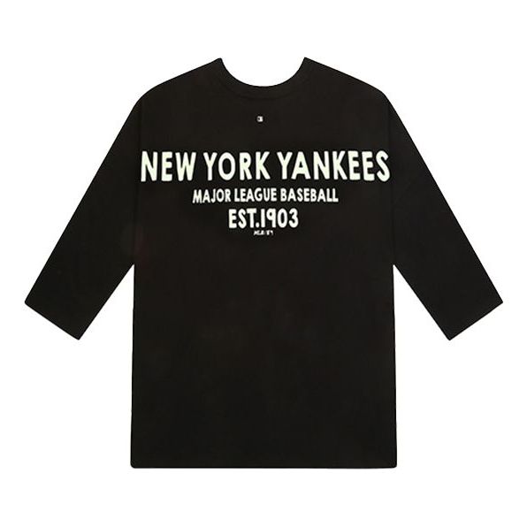 

Футболка MLB Back Alphabet Printing 7 Sleeve Black, черный