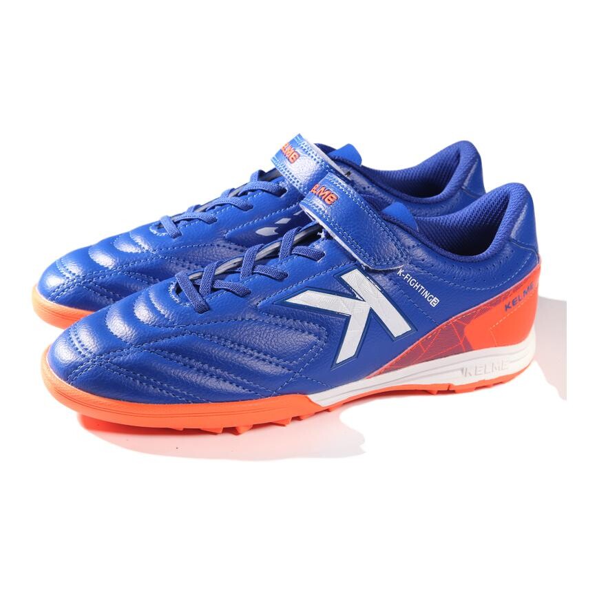 Детские футбольные бутсы Kids Low-top Royal Blue/Orange Kelme, оранжевый — фото 3
