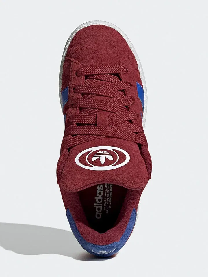 Кроссовки кожаные Adidas красный — фото 3