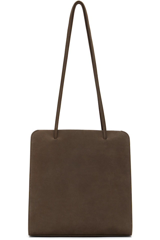 

эксклюзивная гладкая сумка Ssense цвета таупе Fane, цвет tabac