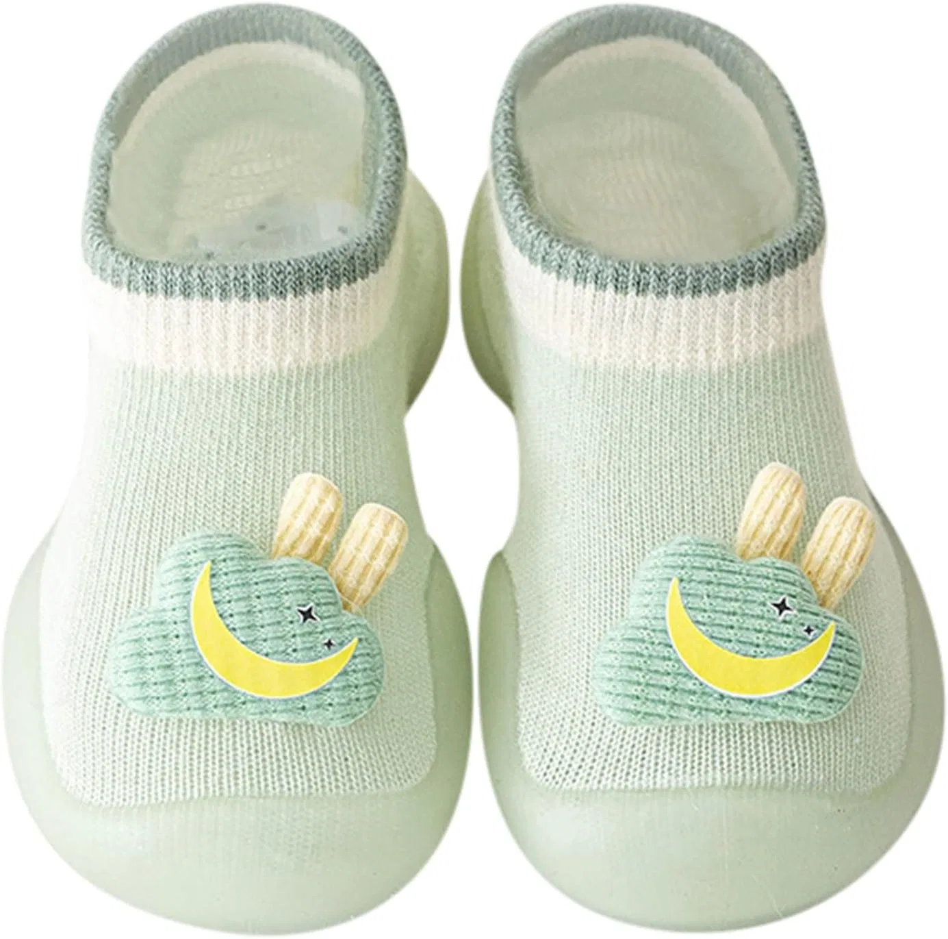 Детские пинетки-кроссовки с принтом Ikevan, Mint Green