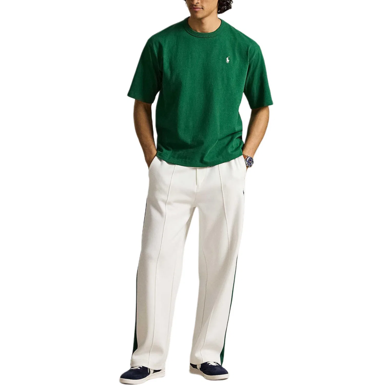 Мужская футболка с круглым вырезом Nouveau Forest Green Polo Ralph Lauren, Цвет Nouveau Forest Green — фото 4
