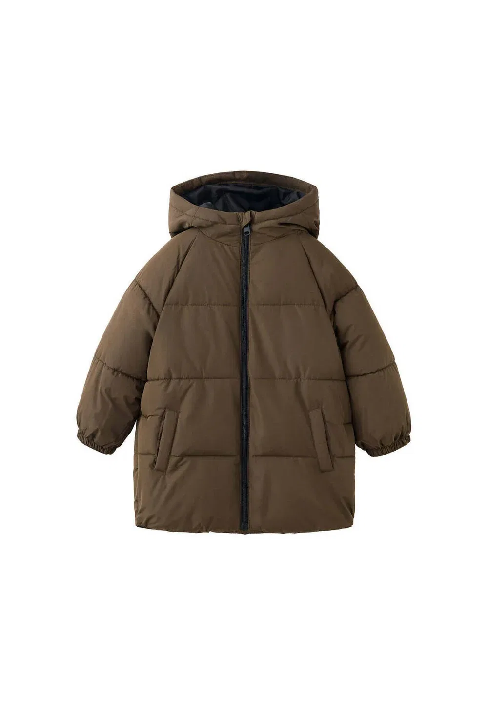 Детское зимнее пальто Mango Kids, Dark Brown