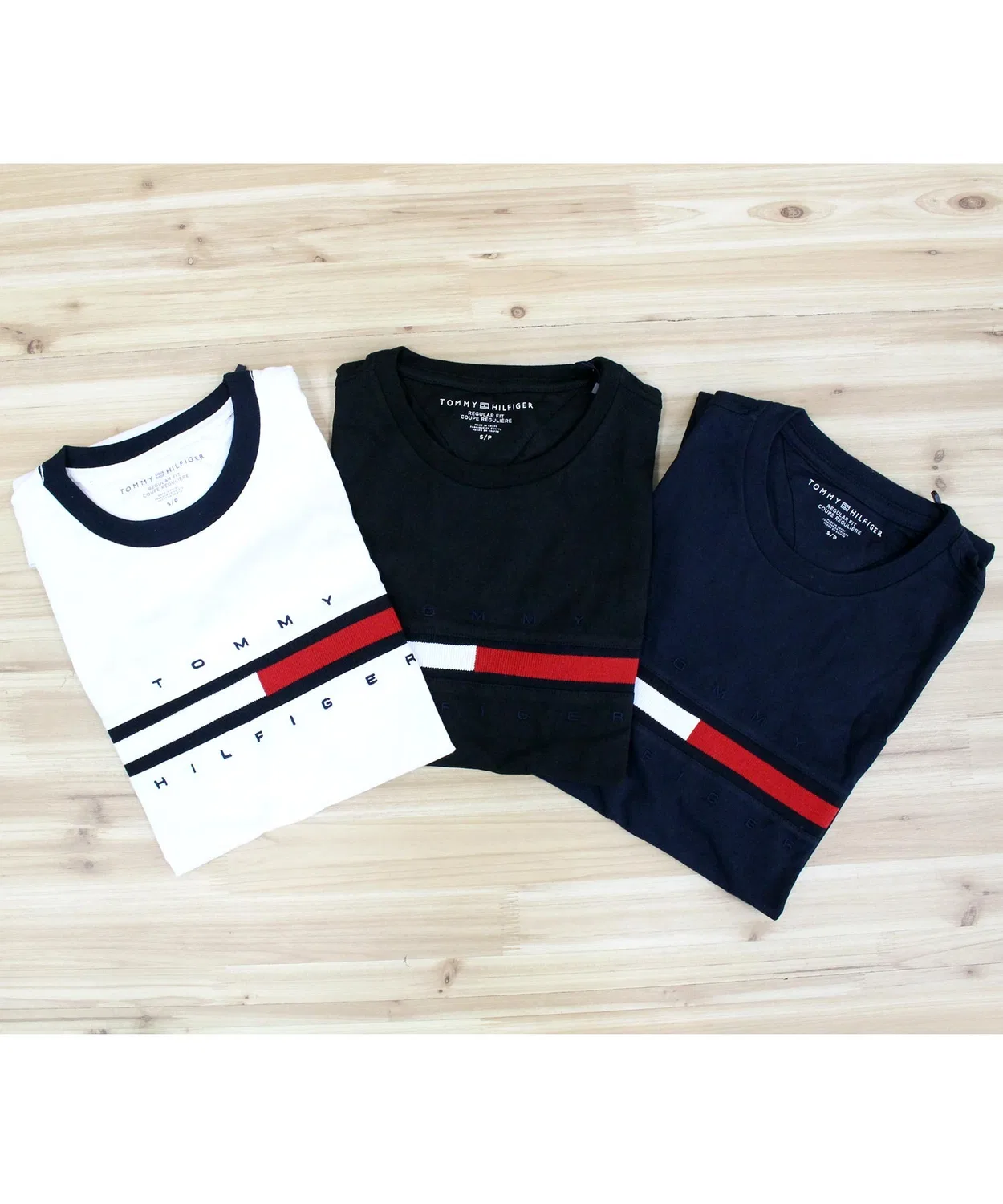 Мужская футболка с флагом и логотипом TOMMY HILFIGER, Black — фото 2