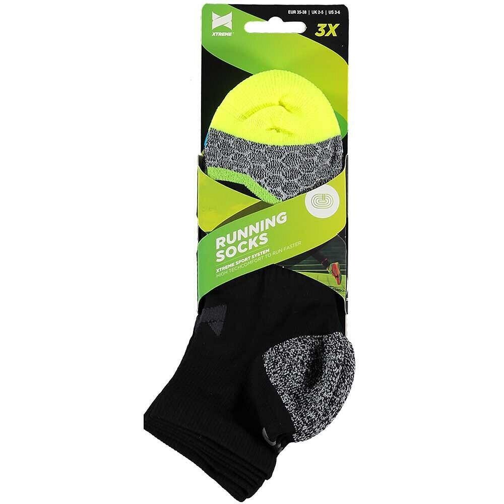 

Набор из 3 носков для бега Xtreme, разноцветный, черный XTREME SOCKSWEAR , черный