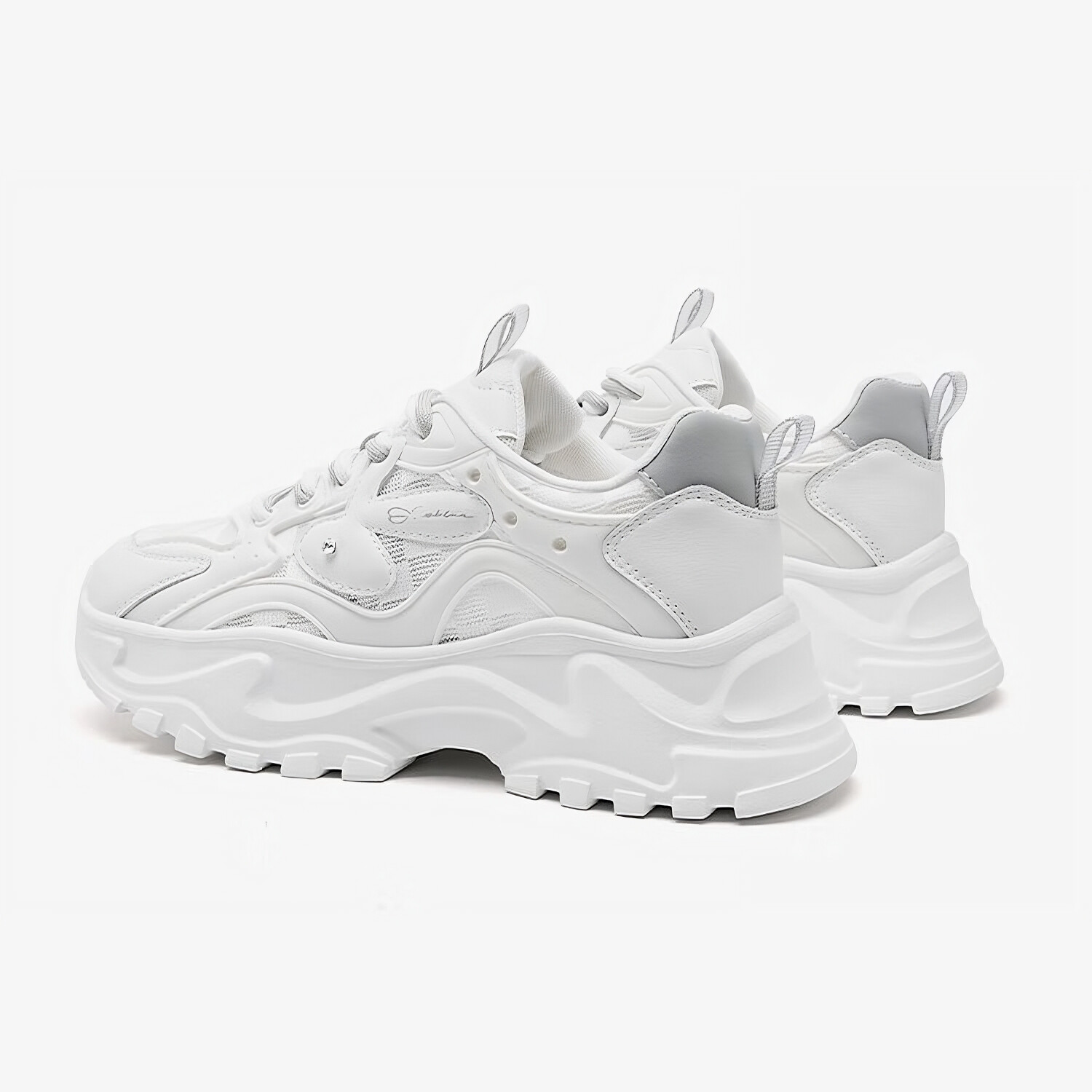 

Кроссовки Eblan Thick-soled Mesh Breathable (размер 39), белый/серый