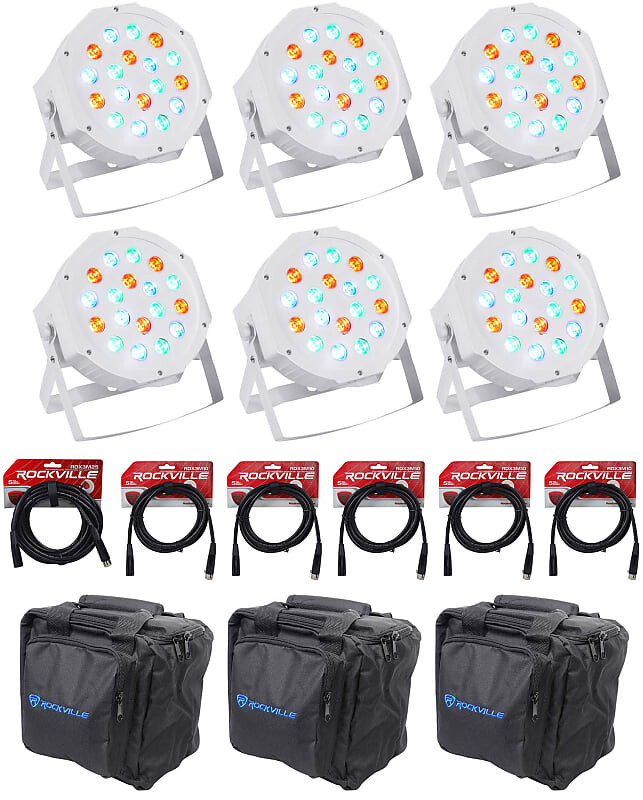 

Прожектор Rockville RockPAR50 WHT LED RGB Par Can DJ